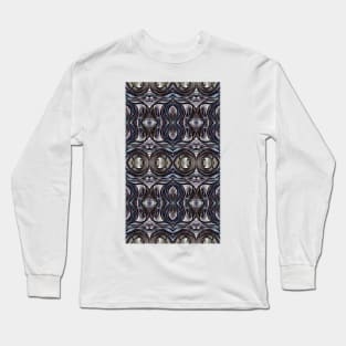 Night Sky and Moon Phases Abstract Long Sleeve T-Shirt